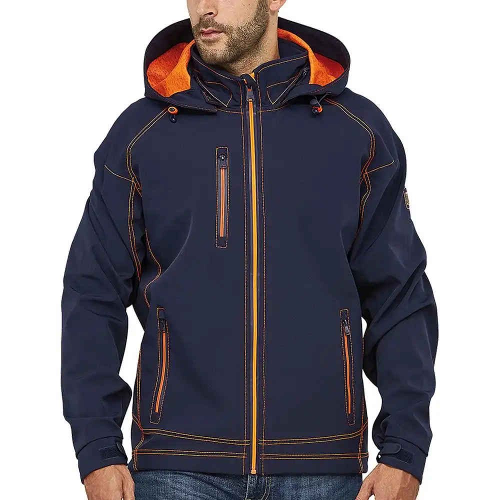 Softshelljacke "TWOTONE TECH" in blau/orange, S - Bild 1
