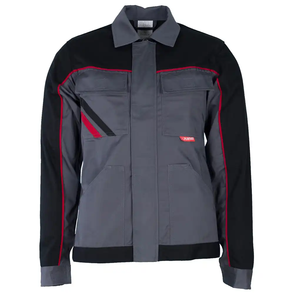 Damen Bundjacke "HIGHLINE" in schiefer/schwarz/rot, 34 - Thumbnail 1