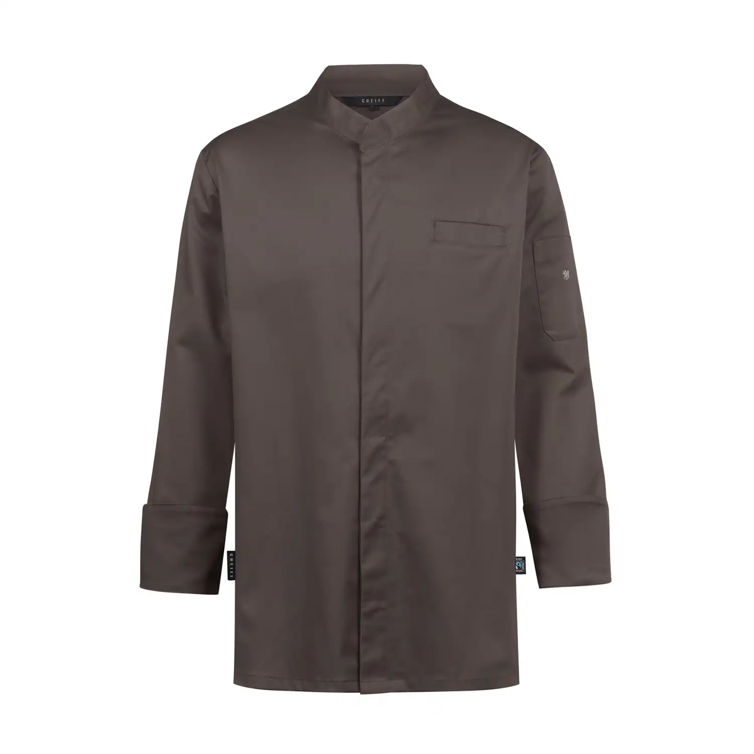 Herren Kochjacke "5569" in braun, L - Thumbnail 1