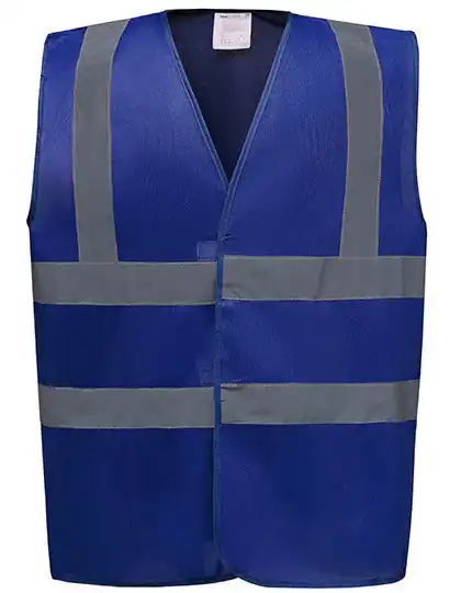 Warnschutz-Weste High-Vis 2-Bands "YK100" in royal, L - Bild 1