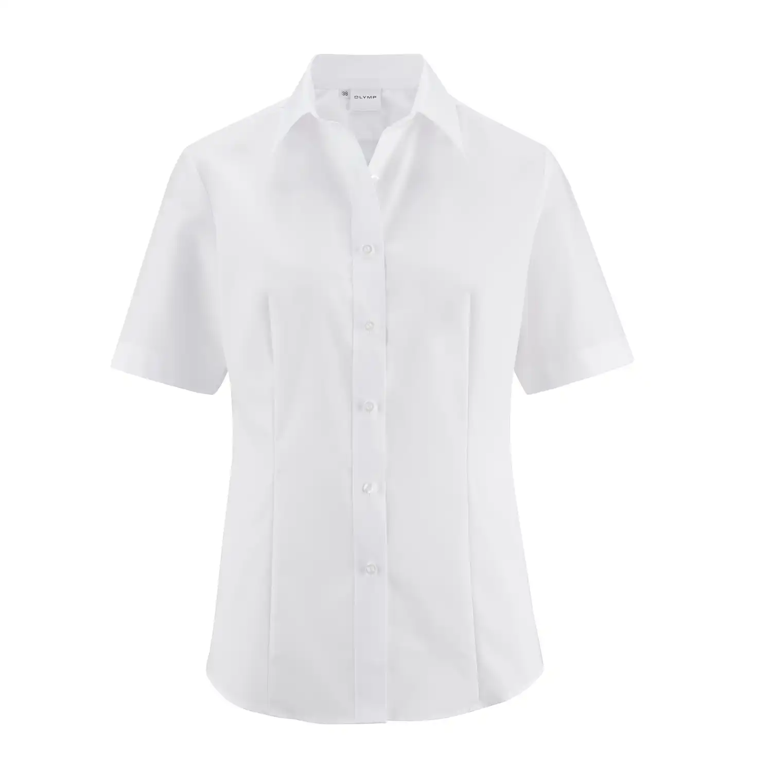 Bluse "TENDENZ Modell 12" kurzarm weiß in 44 - Thumbnail 1