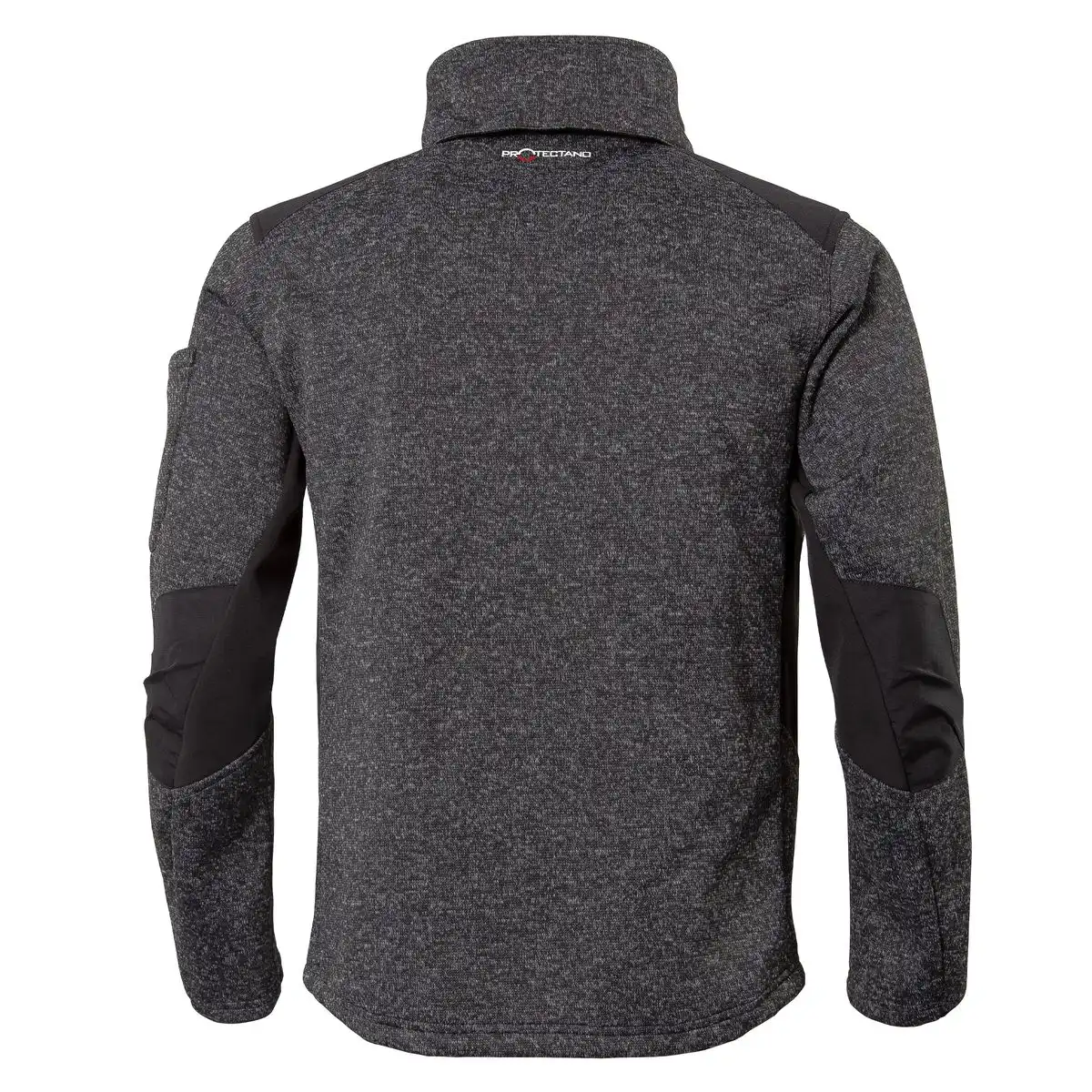 Strickfleece-Jacke "PROTECTANO" in schwarz/meliert, XS - Thumbnail 2