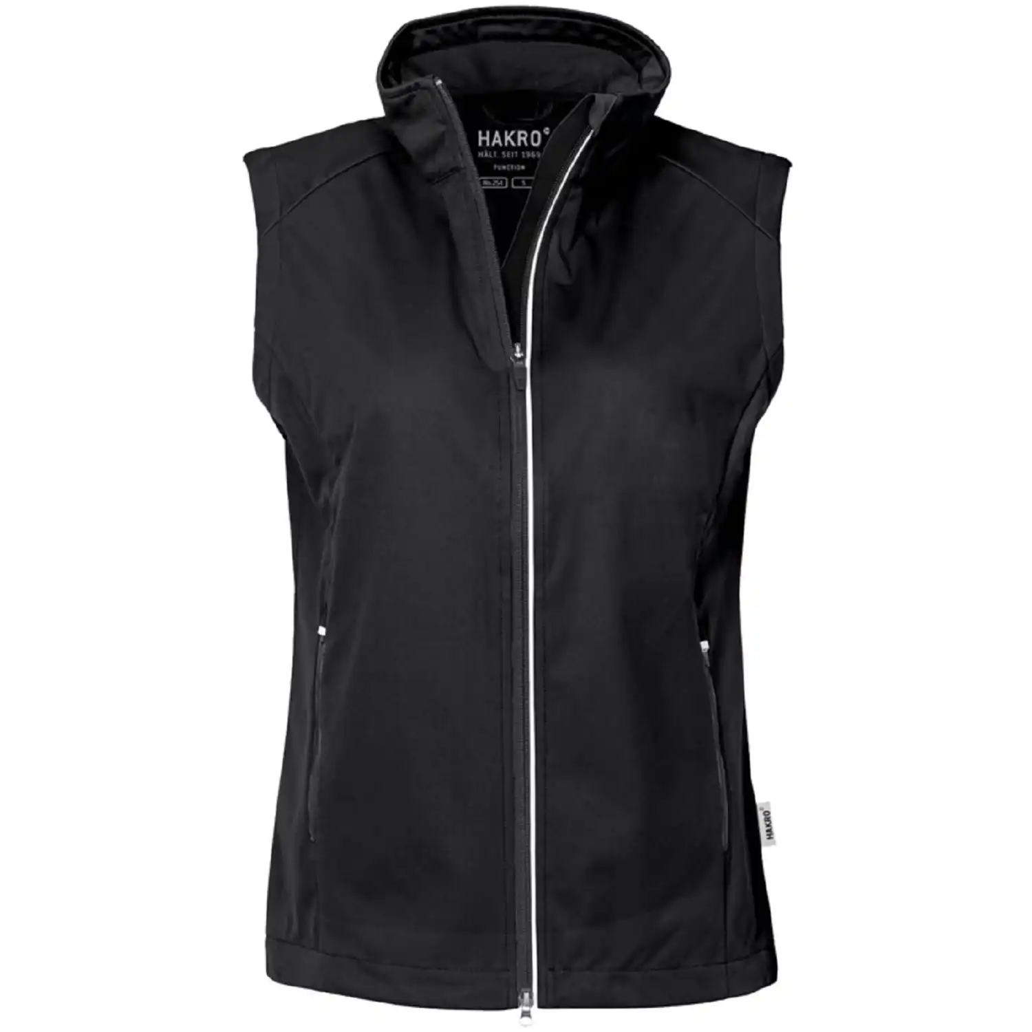 Damen Light-Softshell Weste "SARINA" 254 in schwarz, L - Thumbnail 1