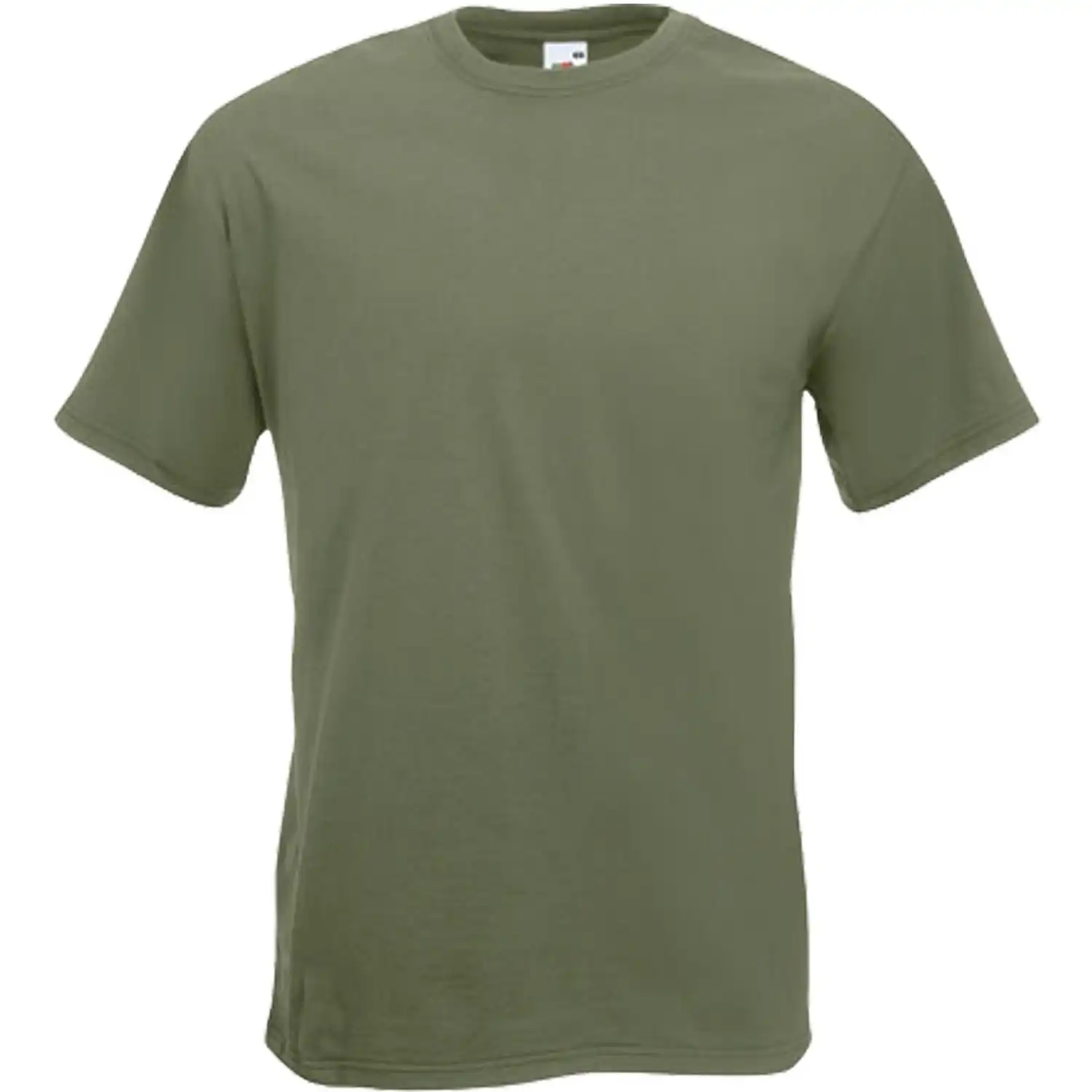 T-Shirt "F181" 100% Baumwolle Super Premium in classic olive, L - Thumbnail 1