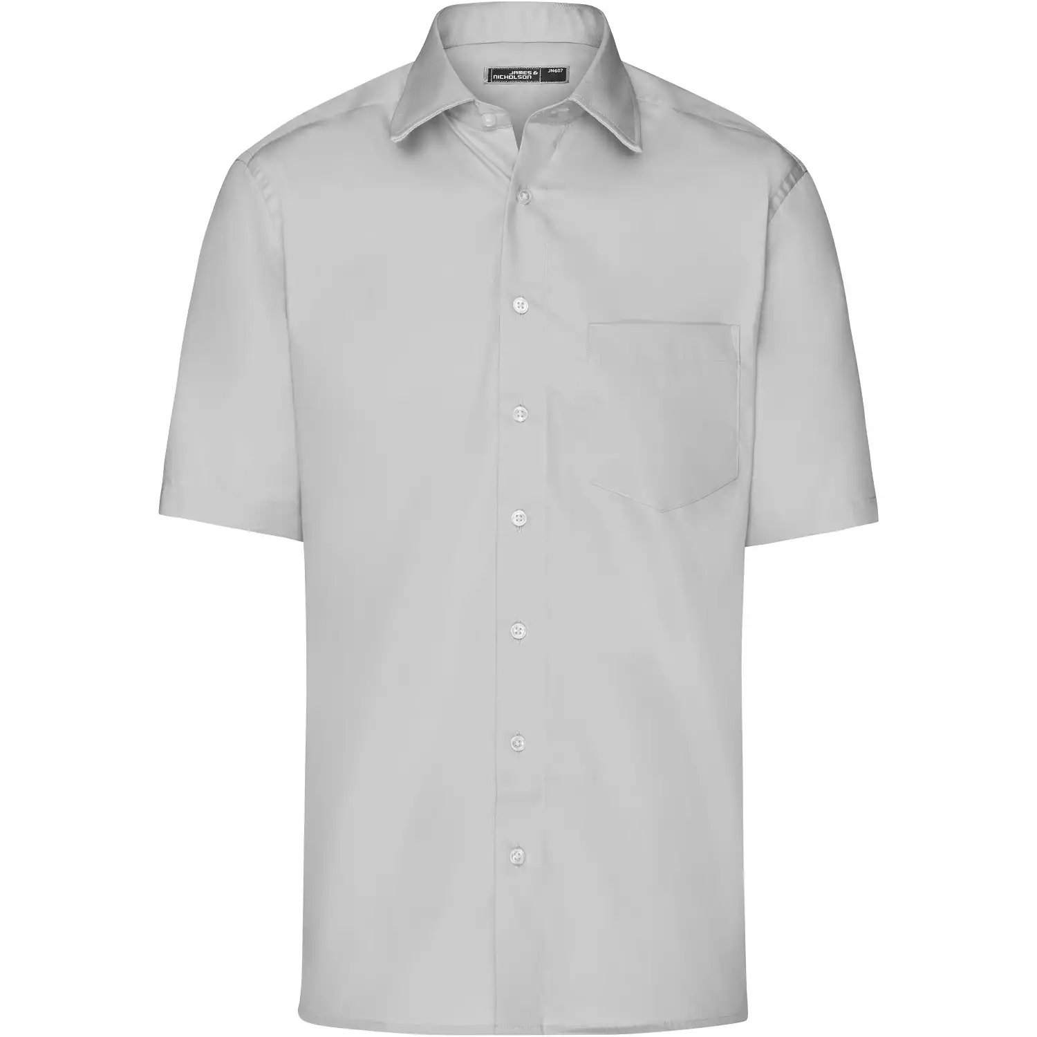 Business-Hemd kurzarm "JN607" in light-grey, 3XL - Bild 1