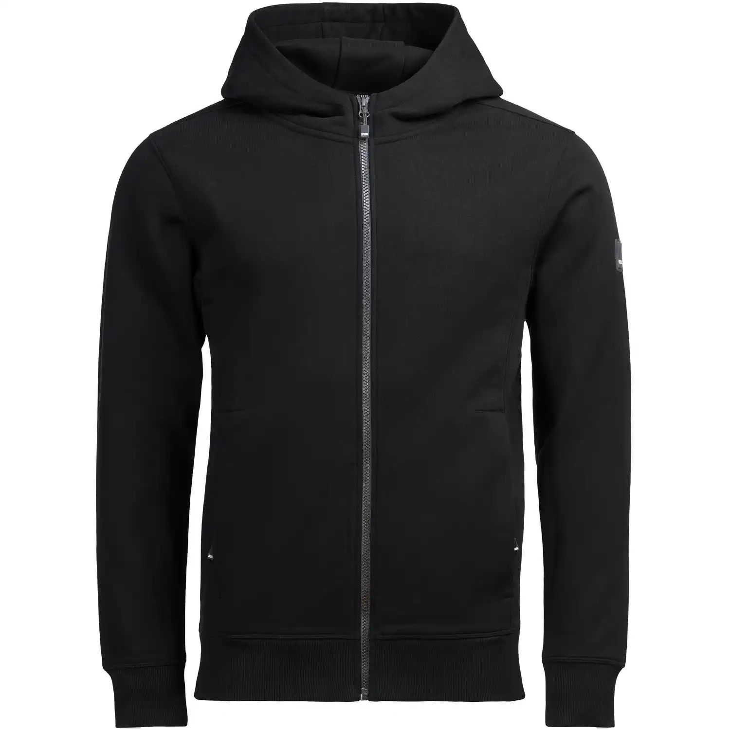 Kapuzen-Sweatjacke "QUENTIN" in schwarz, XXL - Thumbnail 1