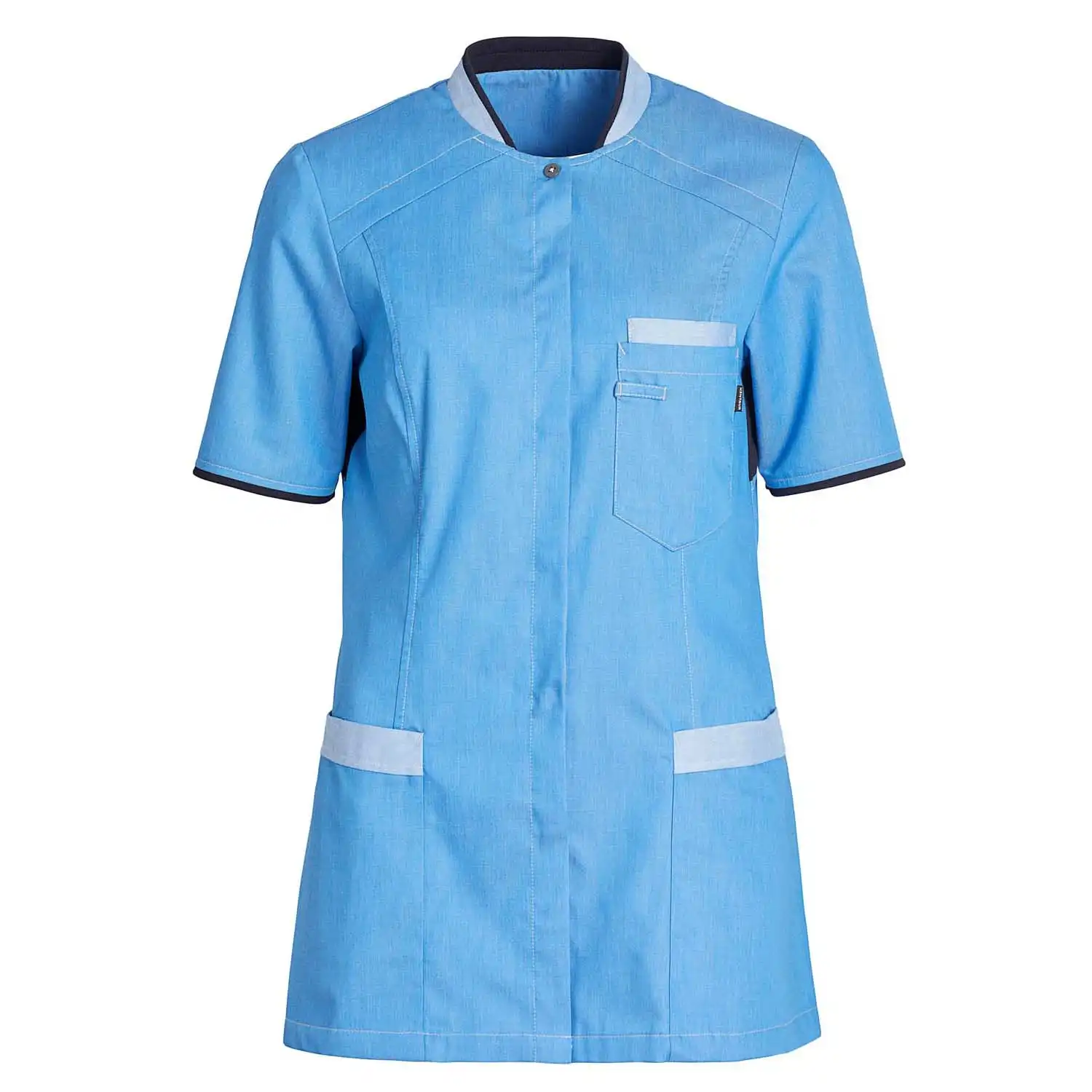 Damen Kasack "15415" in 4XL, Blau - Thumbnail 1
