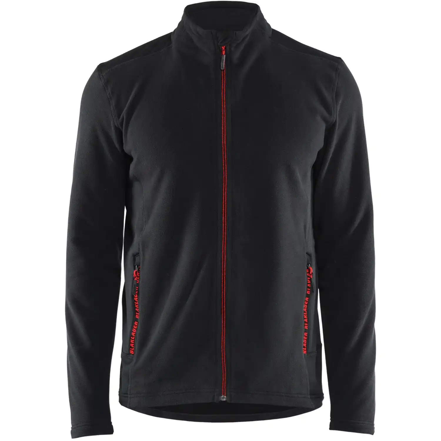 Microfleecejacke "4765" Unite in schwarz/rot, 3XL - Thumbnail 1