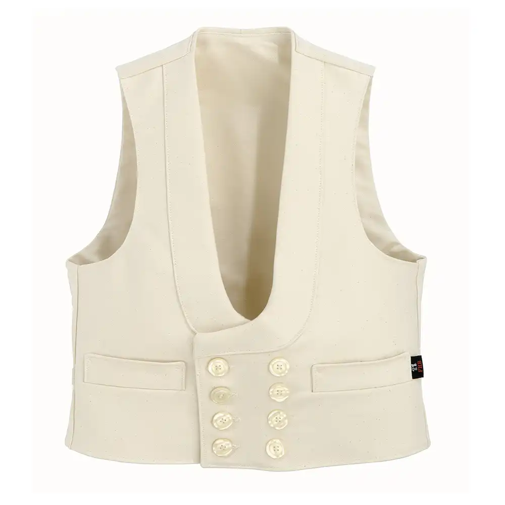 Zunftweste Zwirn-Doppel-Pilot "DETLEF" in 44, Weiß - Thumbnail 1