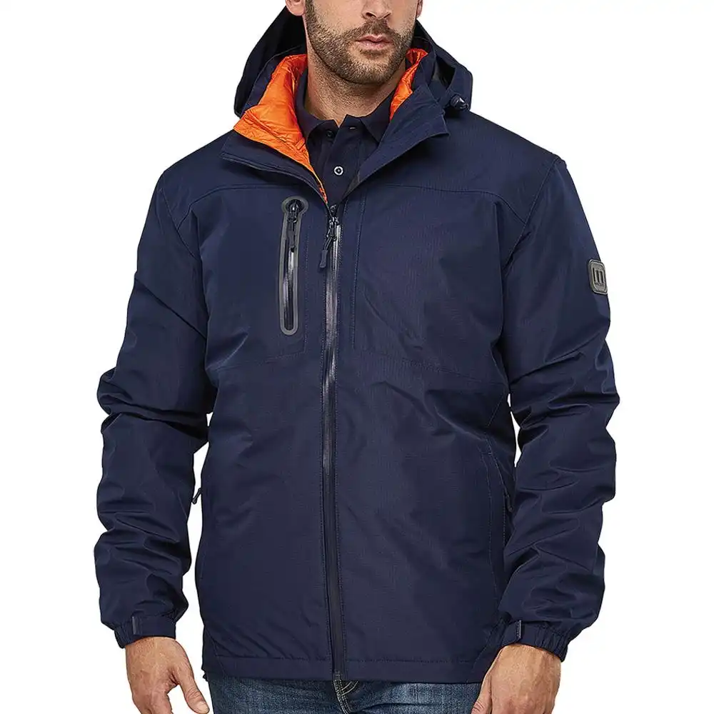 Funktionsjacke 3in1 "PERFORMER" in blau/orange, XS - Thumbnail 1