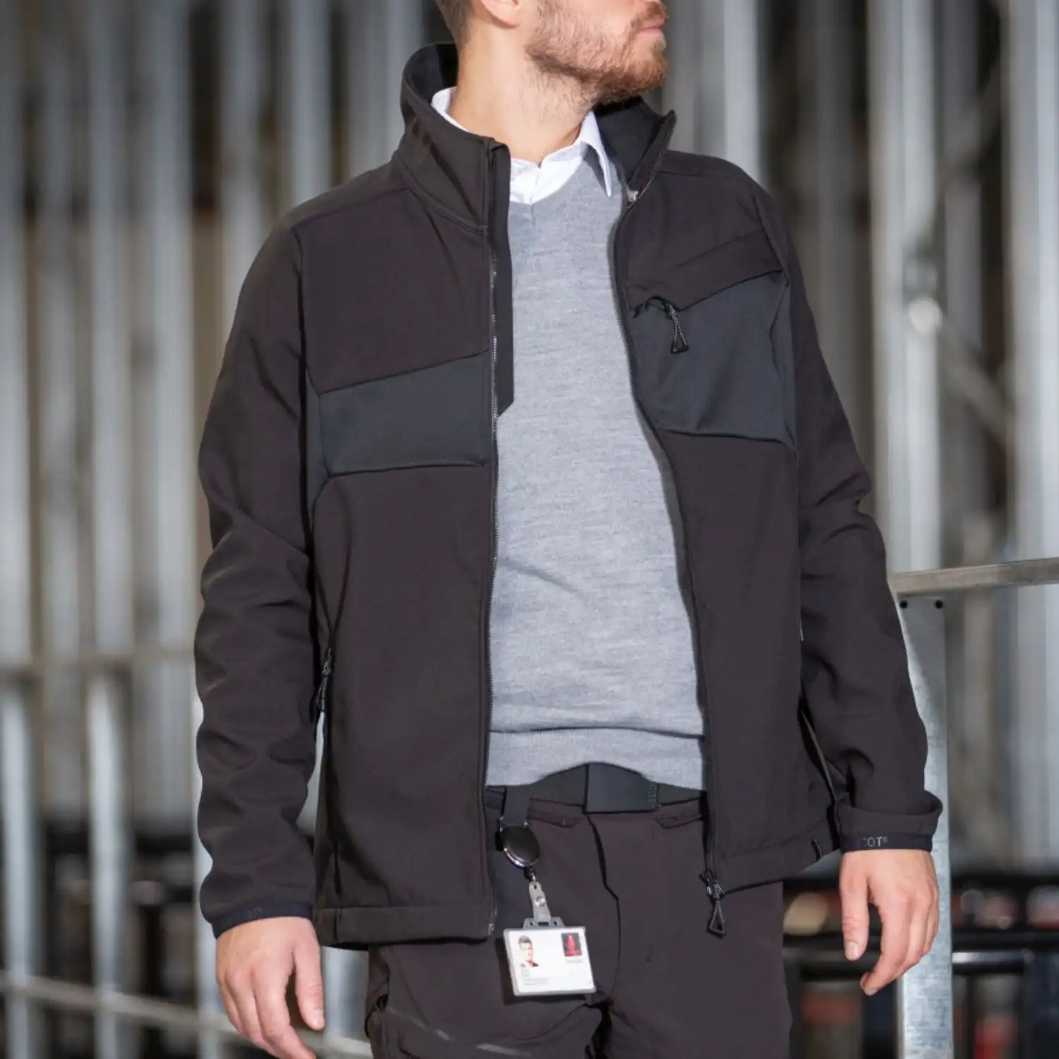 Softshelljacke "ACCELERATE" in schwarzblau, XXL - Thumbnail 5