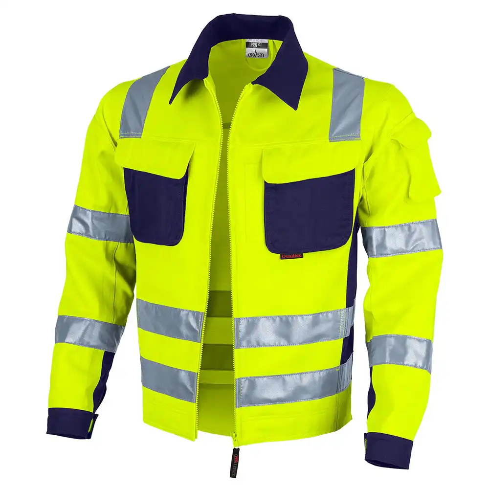 Warnschutz Bundjacke „pro Warnschutz mg 245“ in gelb/marine, 48 - Thumbnail 1