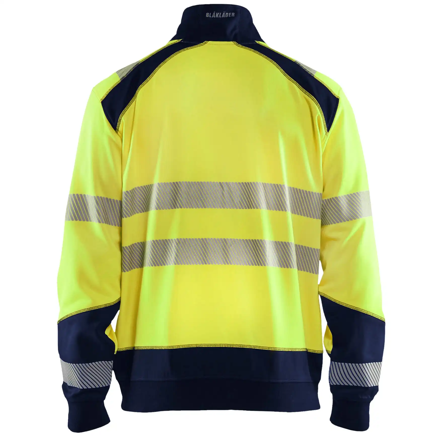 Warnschutz Sweatjacke "3558" in gelb/marine, 3XL - Thumbnail 2