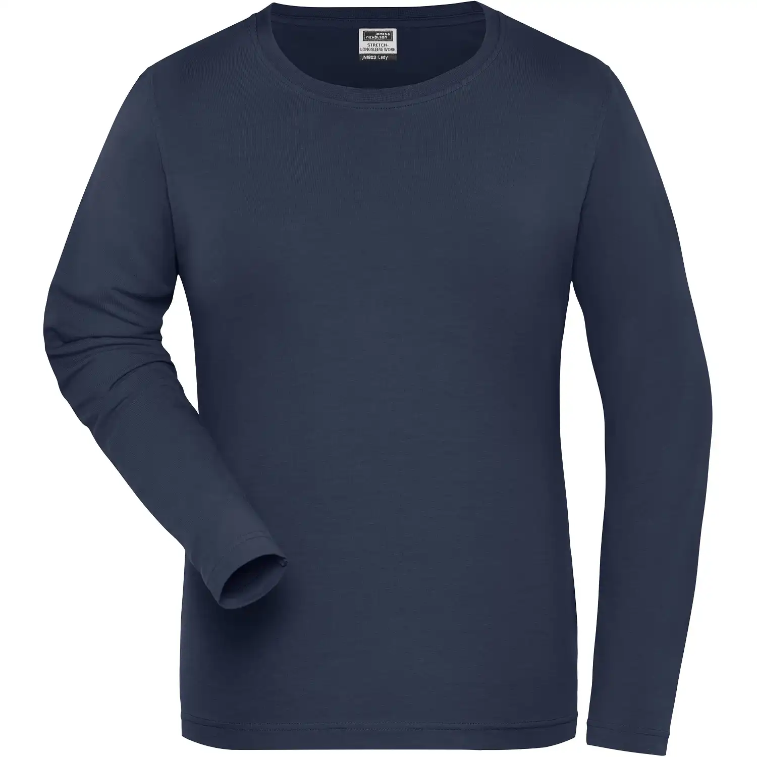 Damen Bio Stretch Langarmshirt "JN1803" UV-Schutz in navy, 3XL - Bild 1