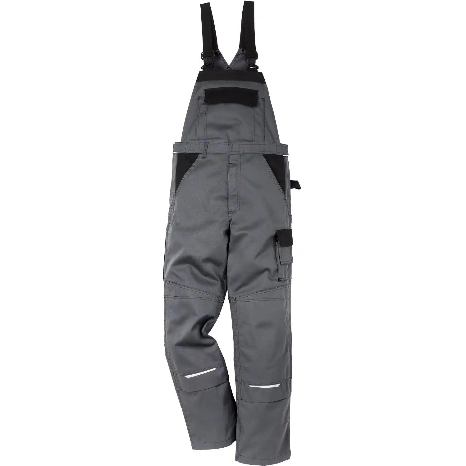 Latzhose "1009" Icon Two Luxe in grau/schwarz, C42 - Bild 1