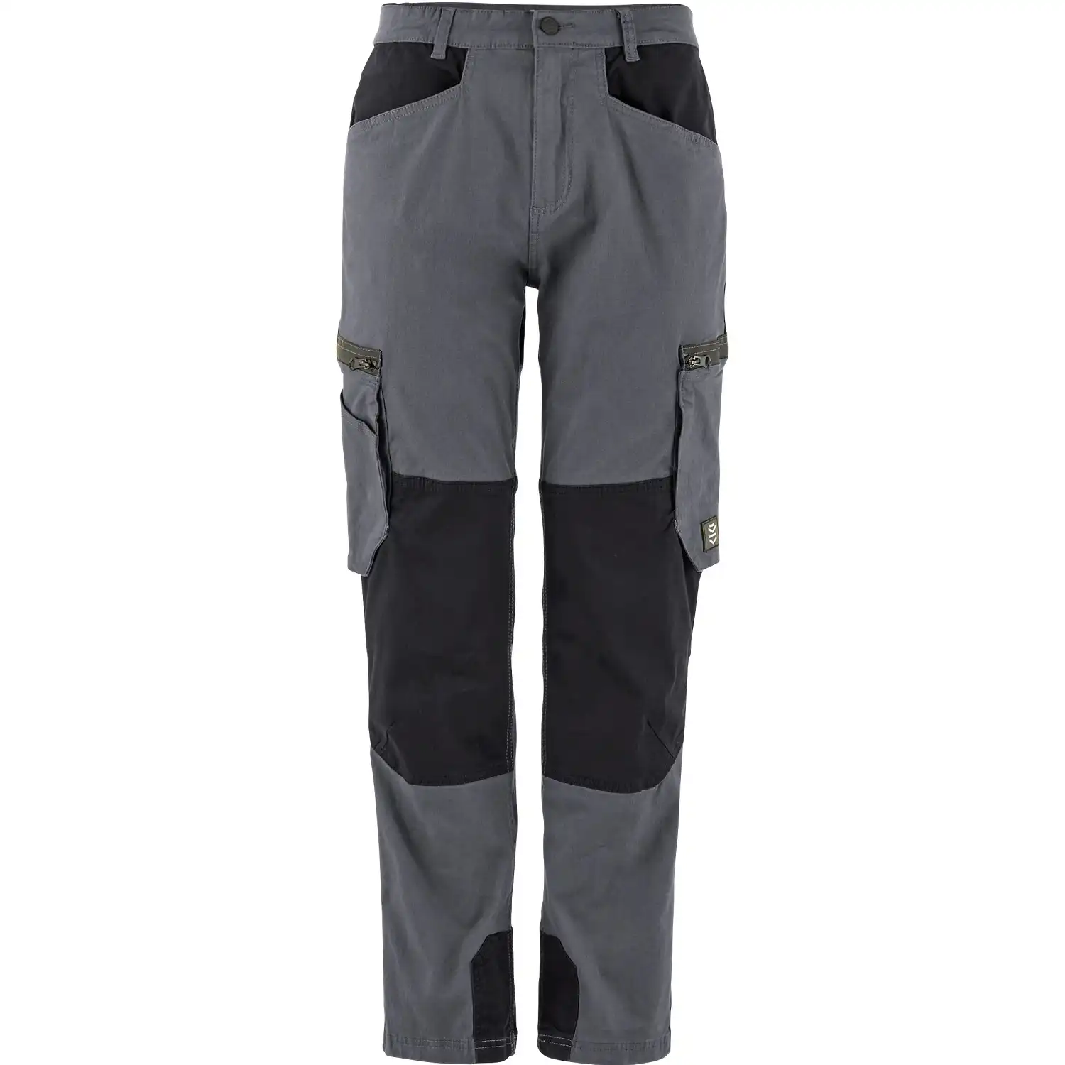 Bundhose "CARGO WORK" Baumwoll-Stretch in grau/schwarz, 48 - Thumbnail 1