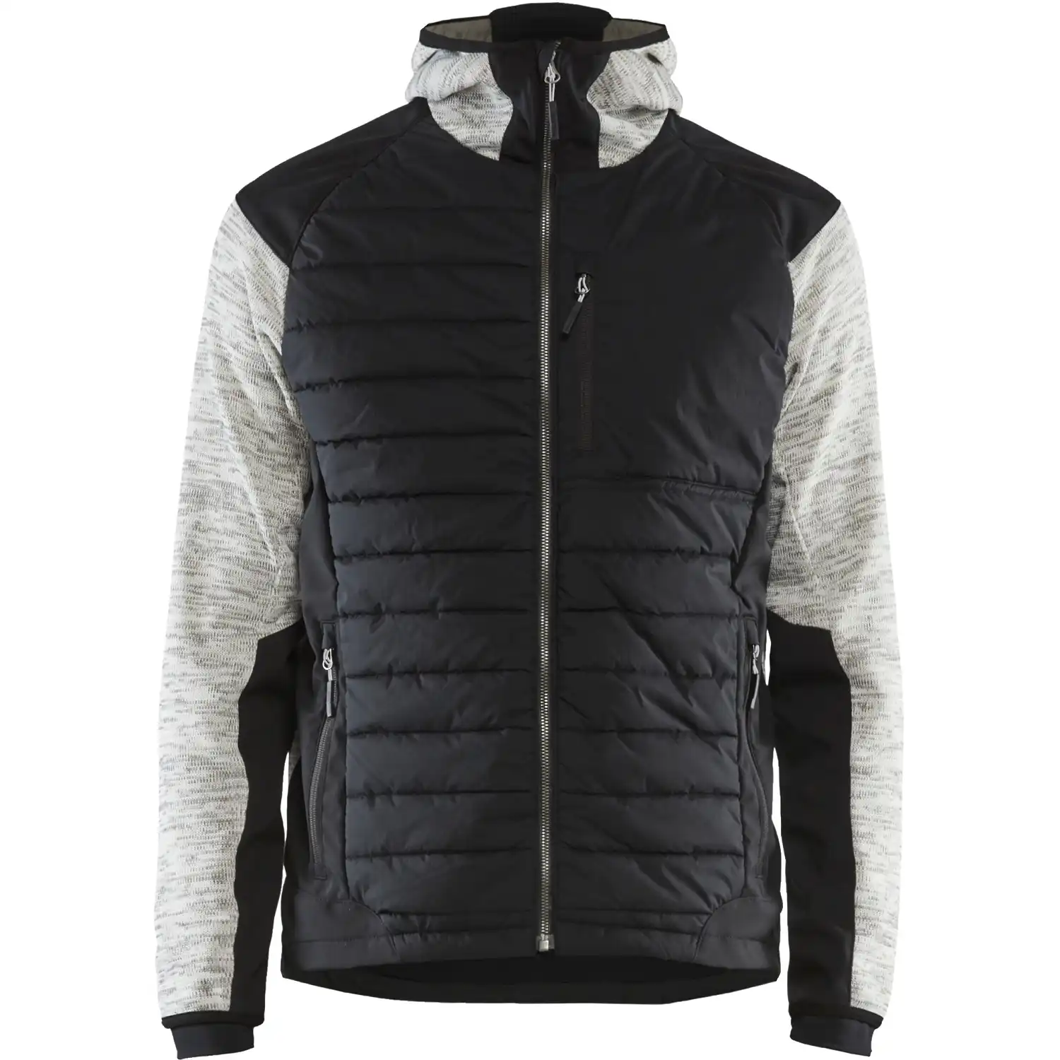 Hybridjacke "5930" in grau-melange/schwarz, 3XL - Thumbnail 1