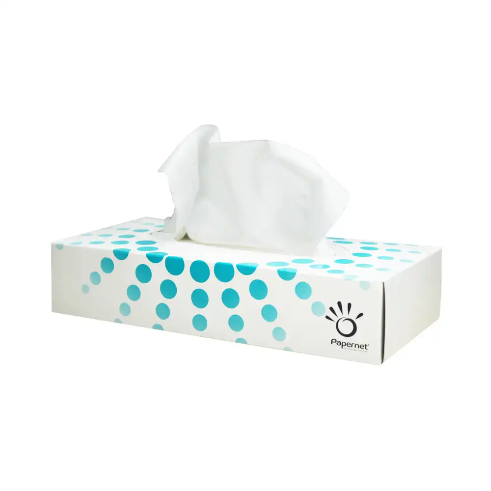 Kosmetiktücher 2-lagig weiß | 100 Stk. pro Box - Thumbnail 1