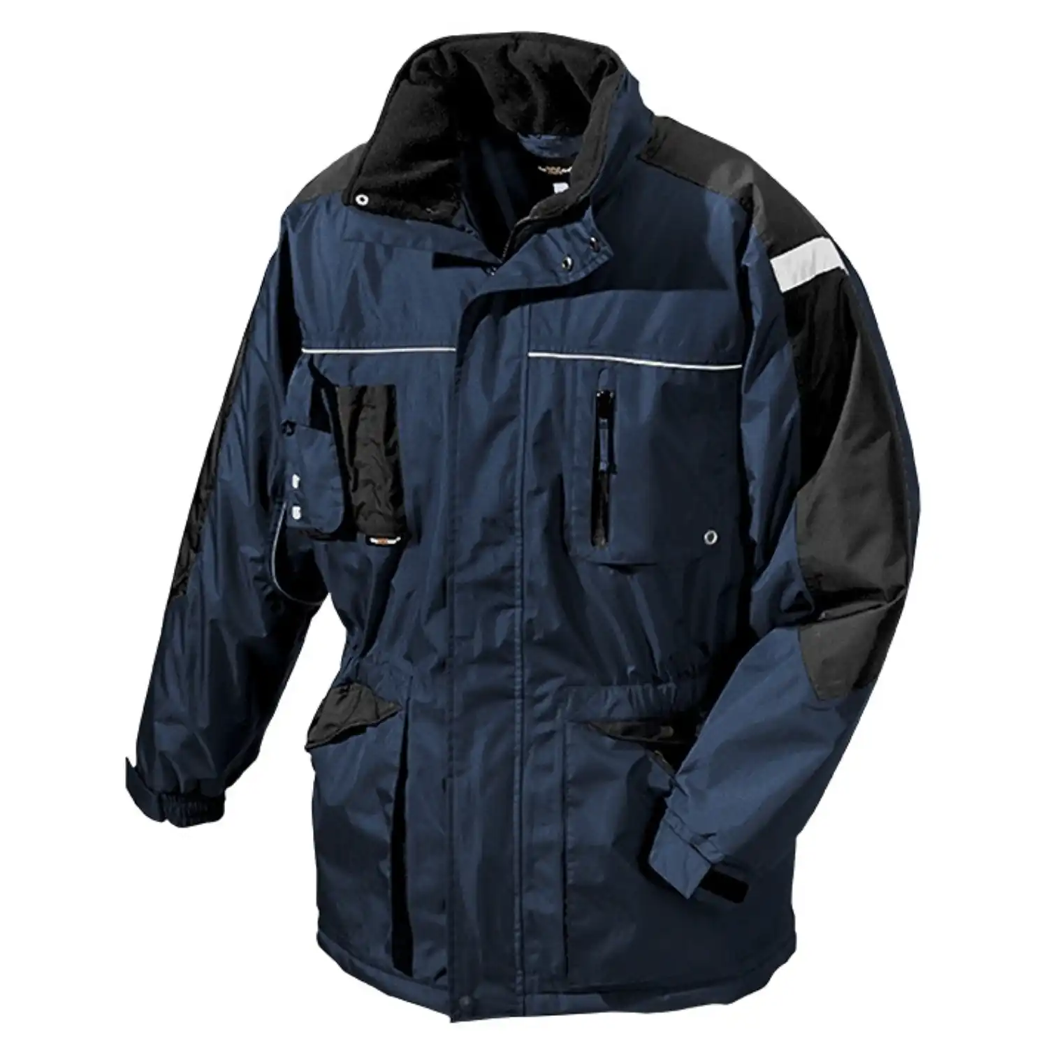 Winterparka "AALBORG" blau/schwarz in L - Thumbnail 1