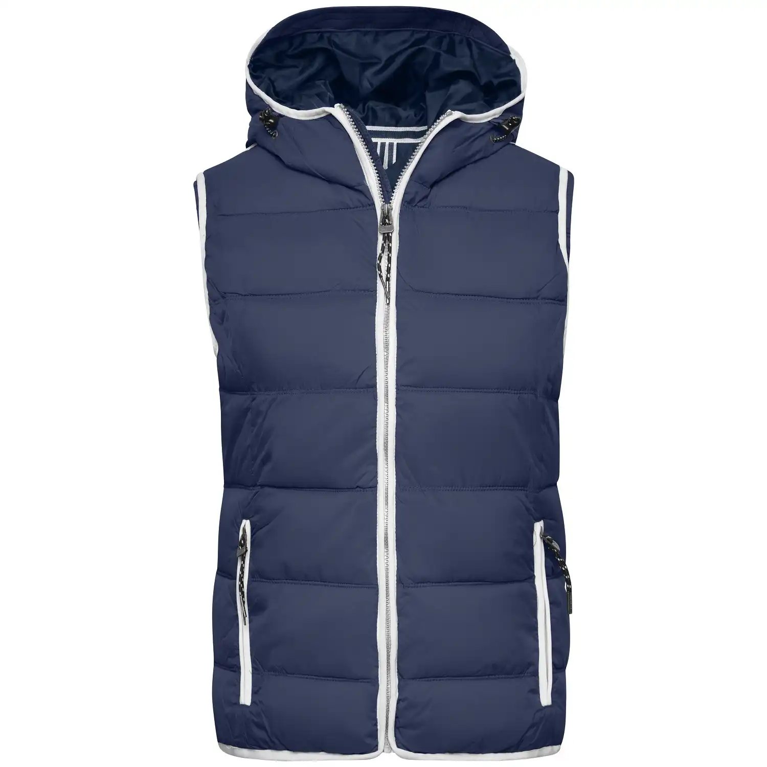 Damen Maritime Weste "JN1075" in navy/white, L - Bild 1