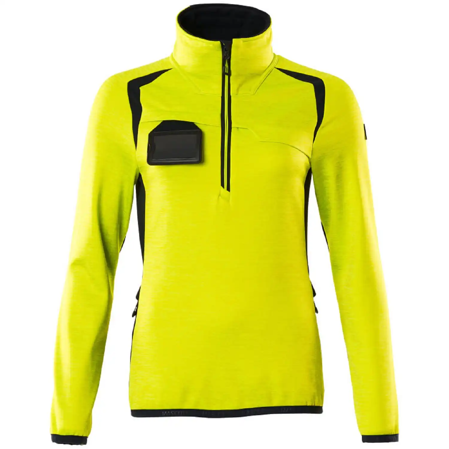 Damen Fleecepullover "ACCELERATE SAFE" in gelb/schwarz, M - Thumbnail 1