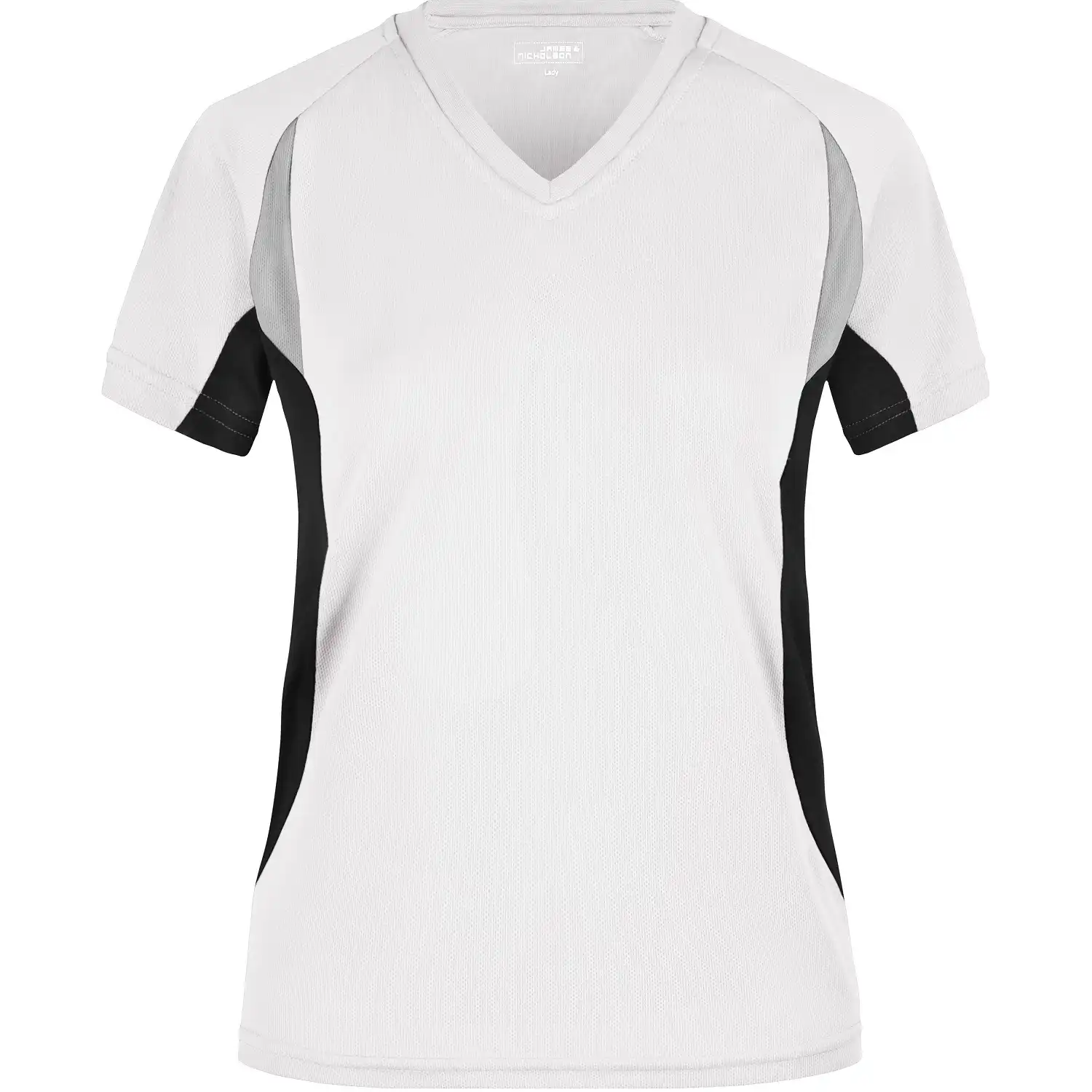 Damen Funktions-Laufshirt "JN390" in white/black, L - Bild 1