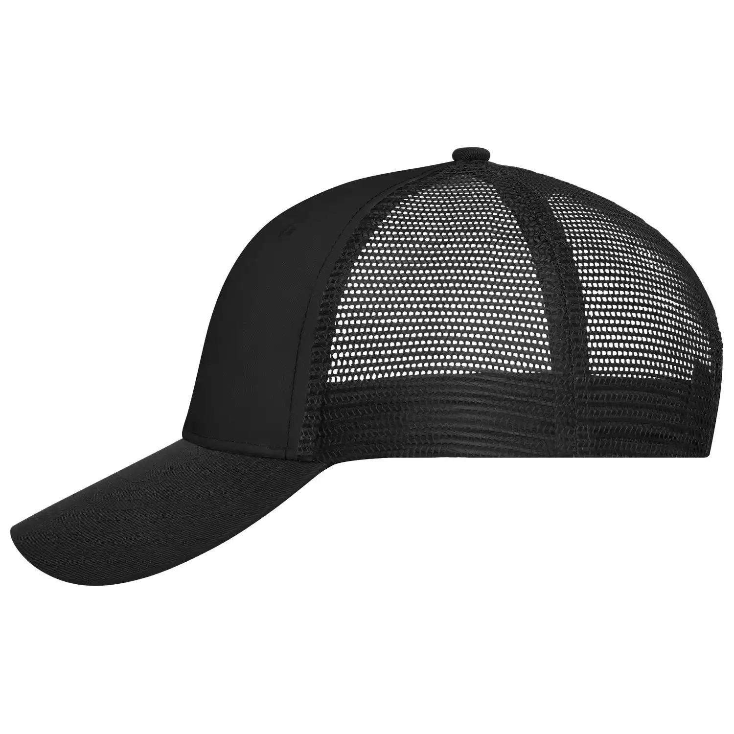 Mesh Basecap Trucker "MB6239" 6-Panel in black/black - Bild 1