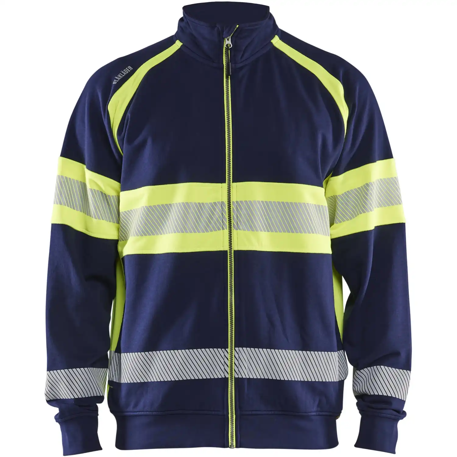 Warnschutz Sweatjacke Kl. 1 "3551" in marine/gelb, 3XL - Thumbnail 1