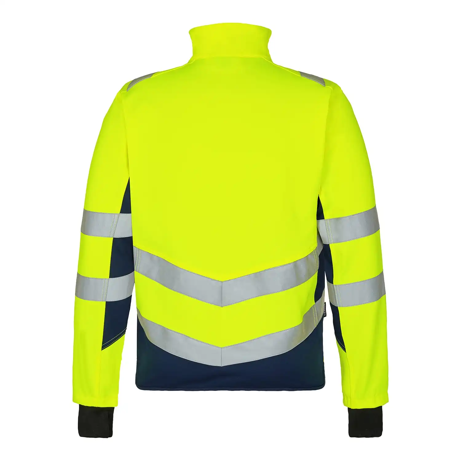 Warnschutz Stretch Bundjacke "1544-314" Safety in gelb/marine, L - Thumbnail 2
