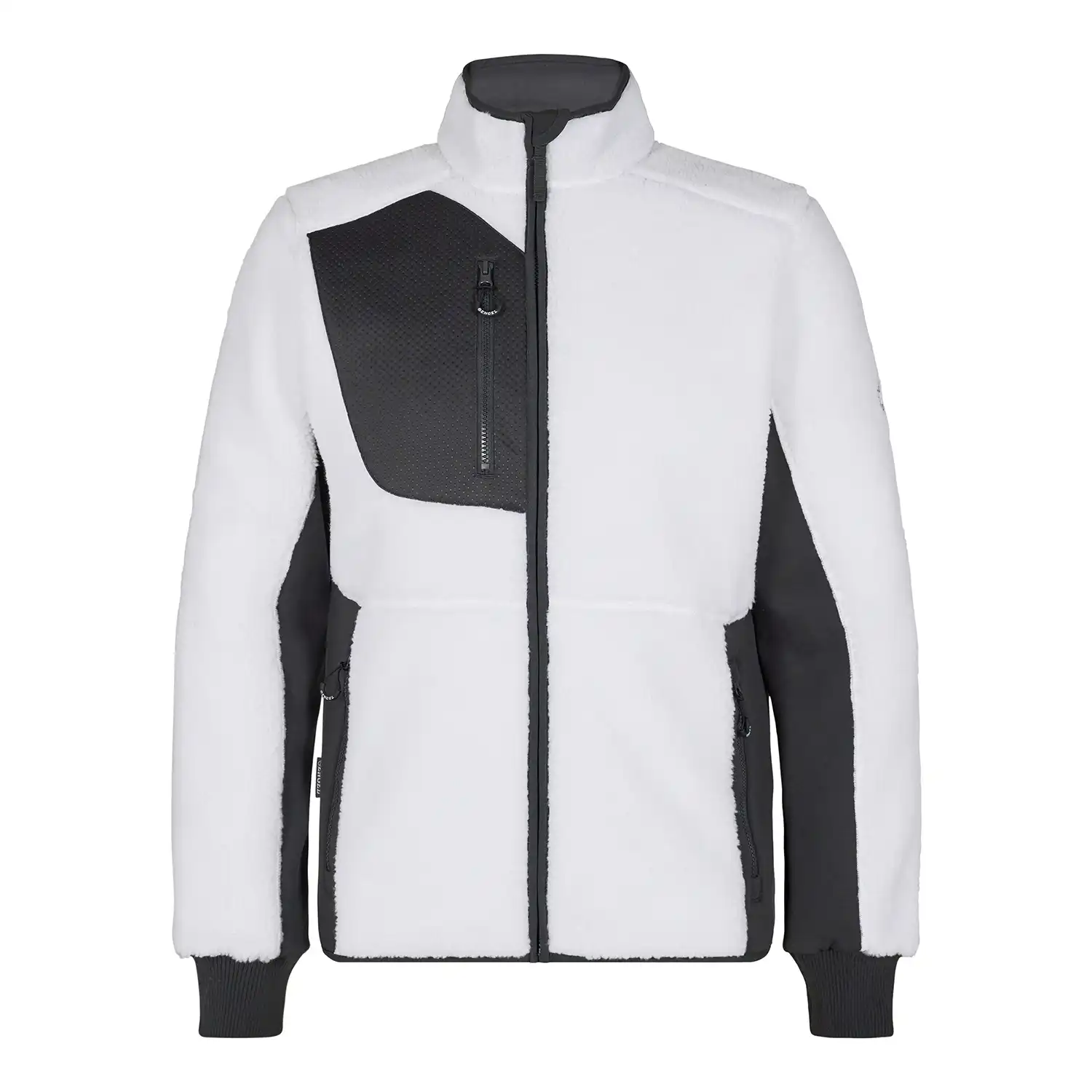 Faserpelzjacke "1362-298" X-treme in weiß/grau, L - Thumbnail 1