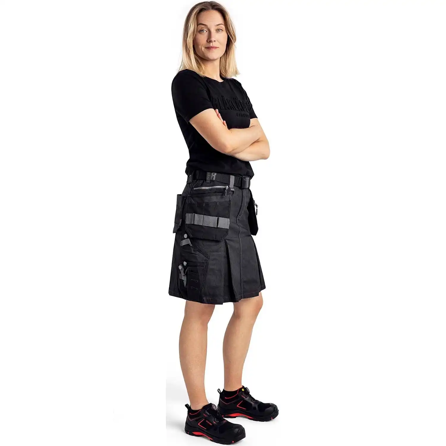 Jeans Stretch Handwerkerrock "7180" marine/schwarz in C48 - Thumbnail 4