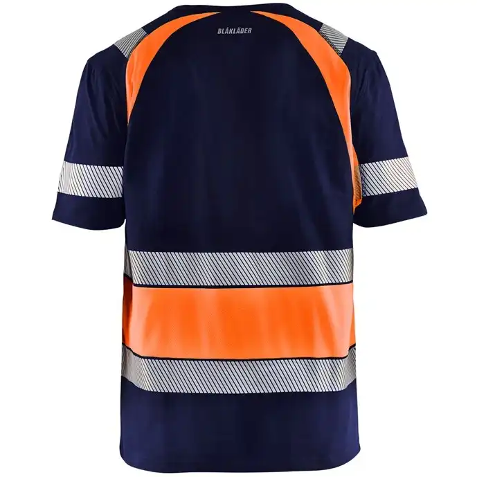 Warnschutz T-Shirt "3421" in marine/orange, XL - Thumbnail 2