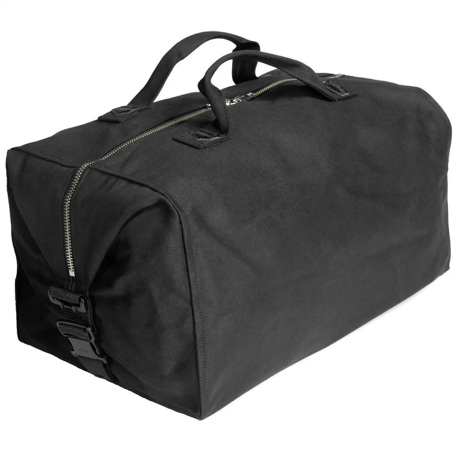 Reisetasche "HERMANN" Zwirn-Doppel-Pilot schwarz - Thumbnail 2