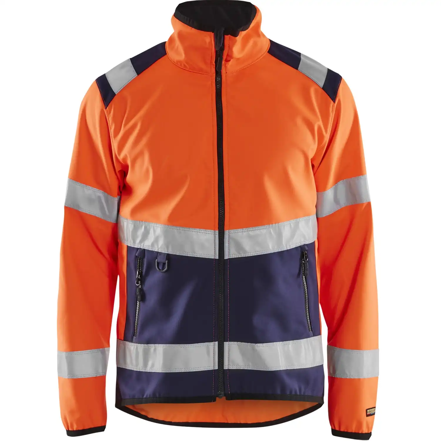 Warnschutz-Softshelljacke "4877" in orange/marine, 3XL - Thumbnail 1