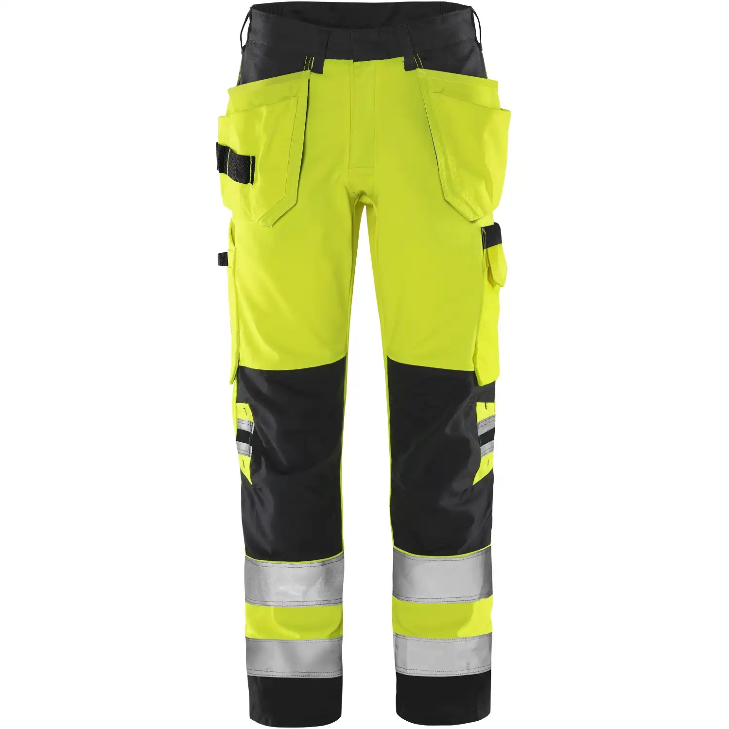 Warnschutz Handwerkerhose Kl. 2 "2641 GPLU" Green Trofta in gelb/schwarz, C44 - Thumbnail 1