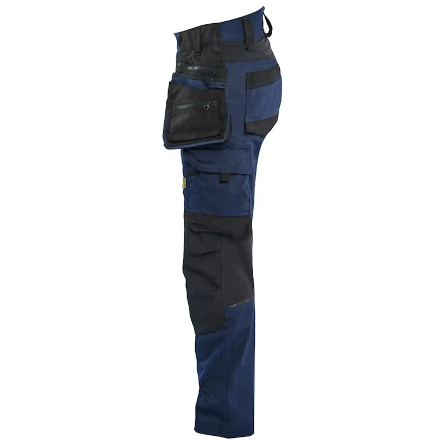 Damen Arbeitshose Stretch 7170 in Dunkelmarine/Schwarz, C32 - Thumbnail 4