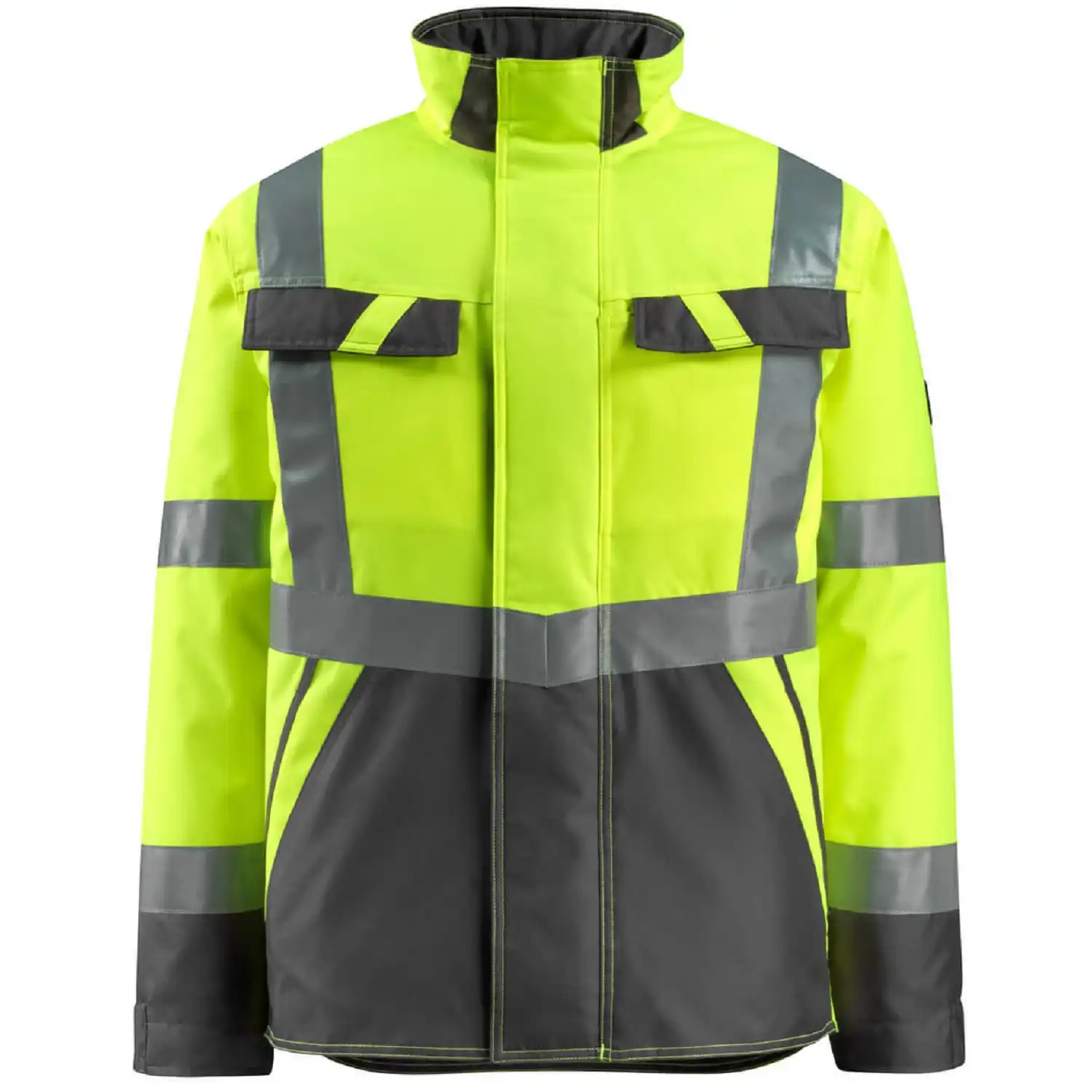 Warnschutz Pilotjacke "PENRITH" Safe Light in warngelb/anthrazit, XXL - Thumbnail 1