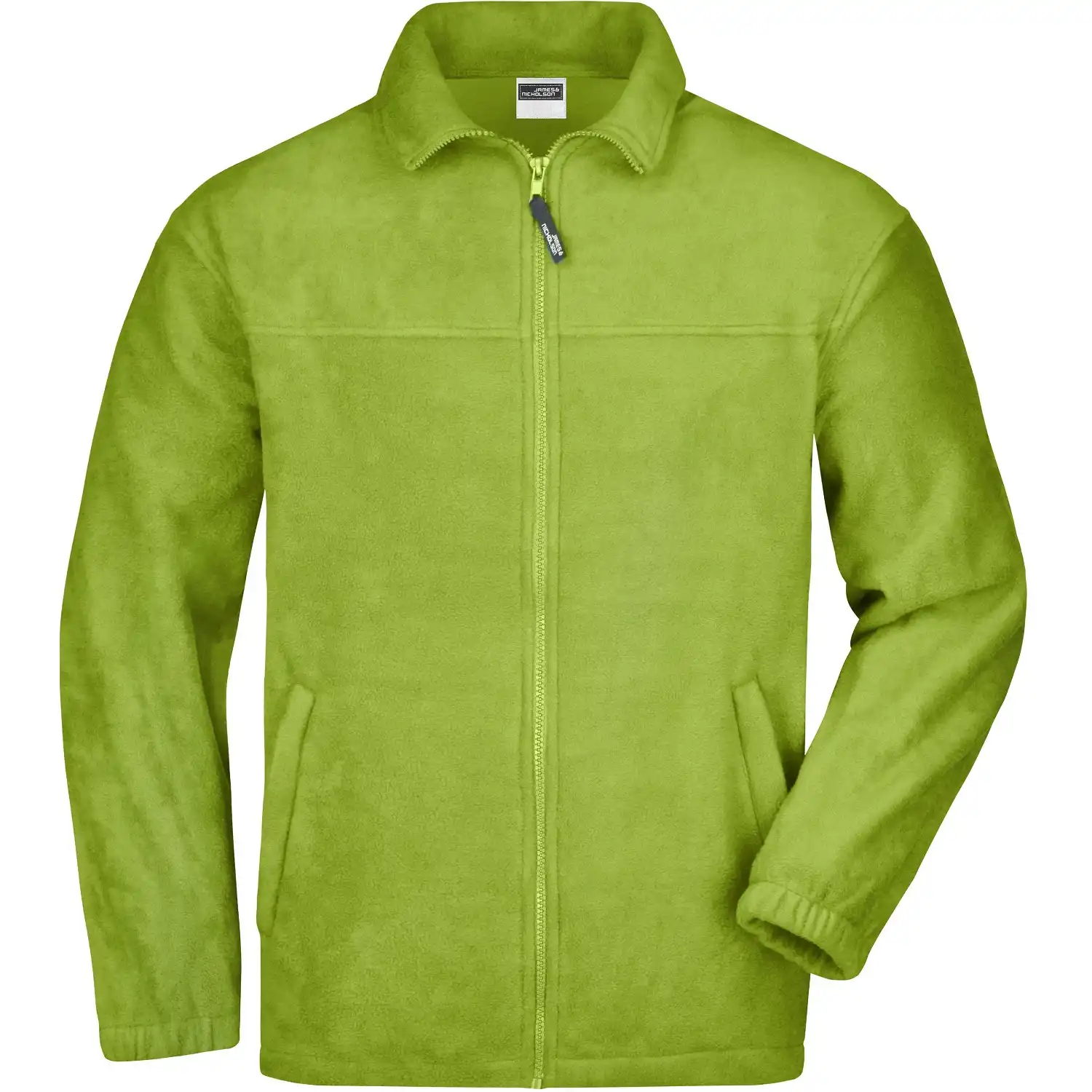 Fleecejacke "JN044" in lime green, 3XL - Bild 1