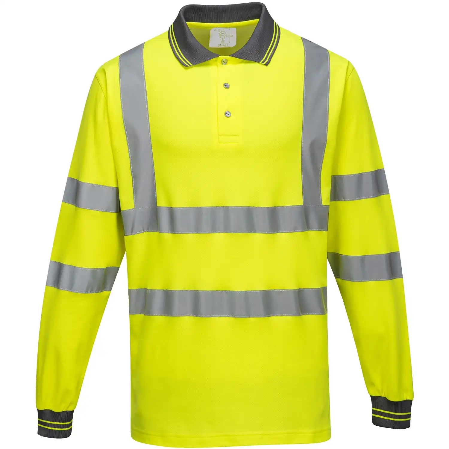 Warnschutz Langarm-Poloshirt "S271" Komfort in gelb, XXL - Bild 1