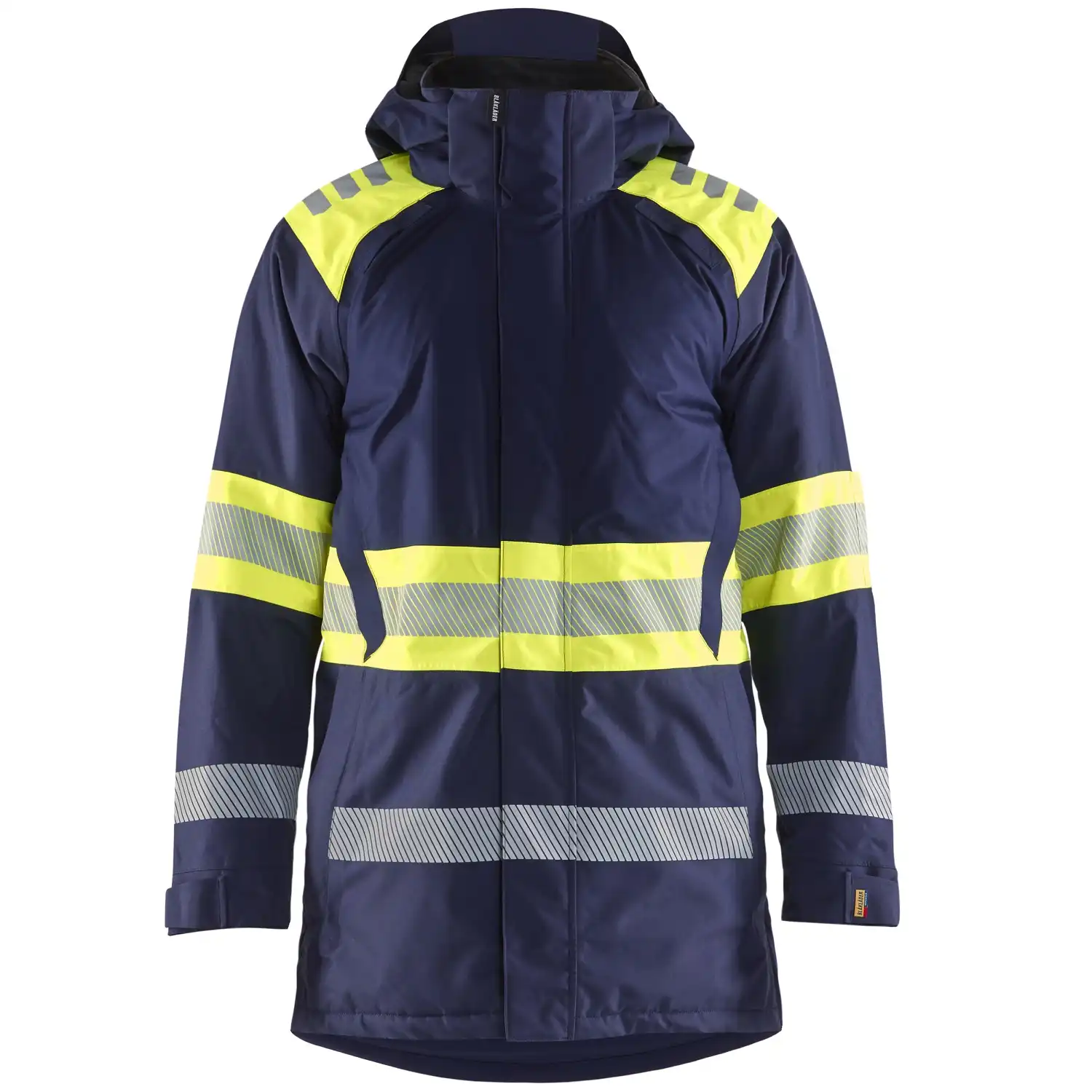 Warnschutz Winterparka Kl. 1 "4485" in marine/gelb, 3XL - Thumbnail 1