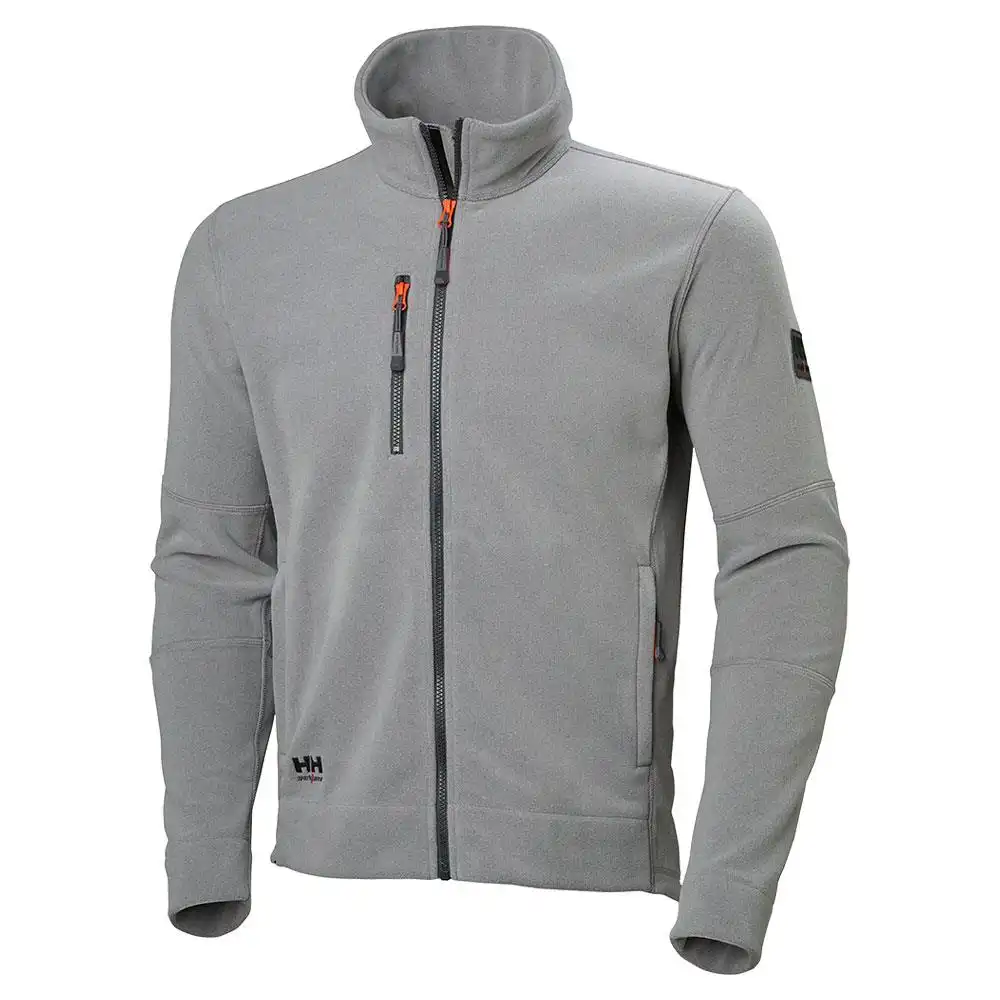 Fleecejacke „KENSINGTON“ in grau-meliert, L - Thumbnail 1