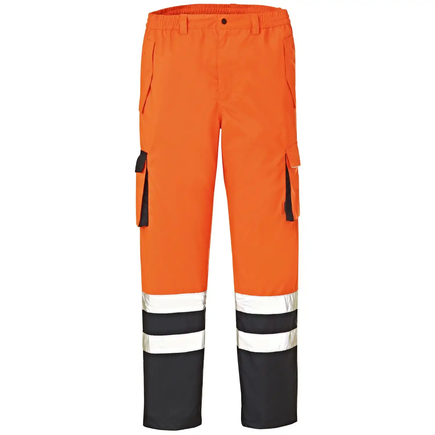 Warnschutz Regenhose "BALTIMORE" in leuchtorange/navy, S - Bild 1