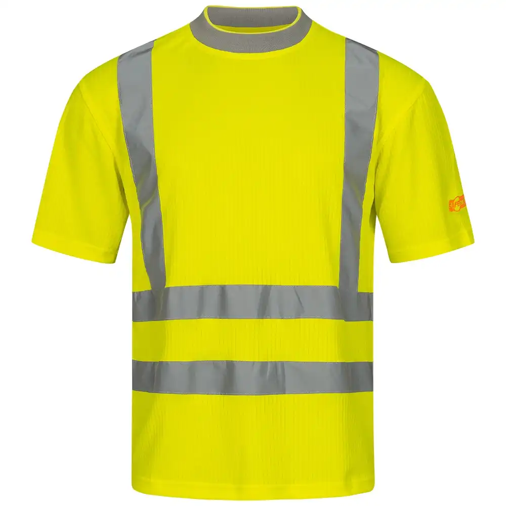 Warnschutz T-Shirt Kl. 2 mit UV-Schutz  in gelb, L - Bild 1