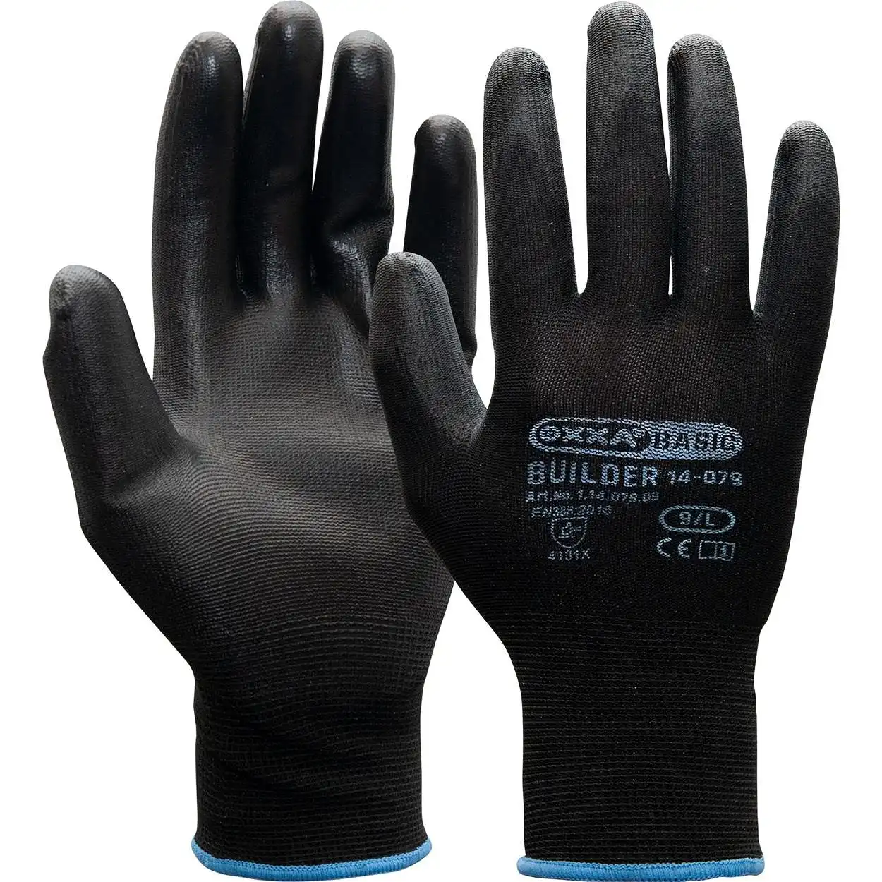 PU Montagehandschuhe schwarz Builder 14-079 in 7 (S) - Bild 1
