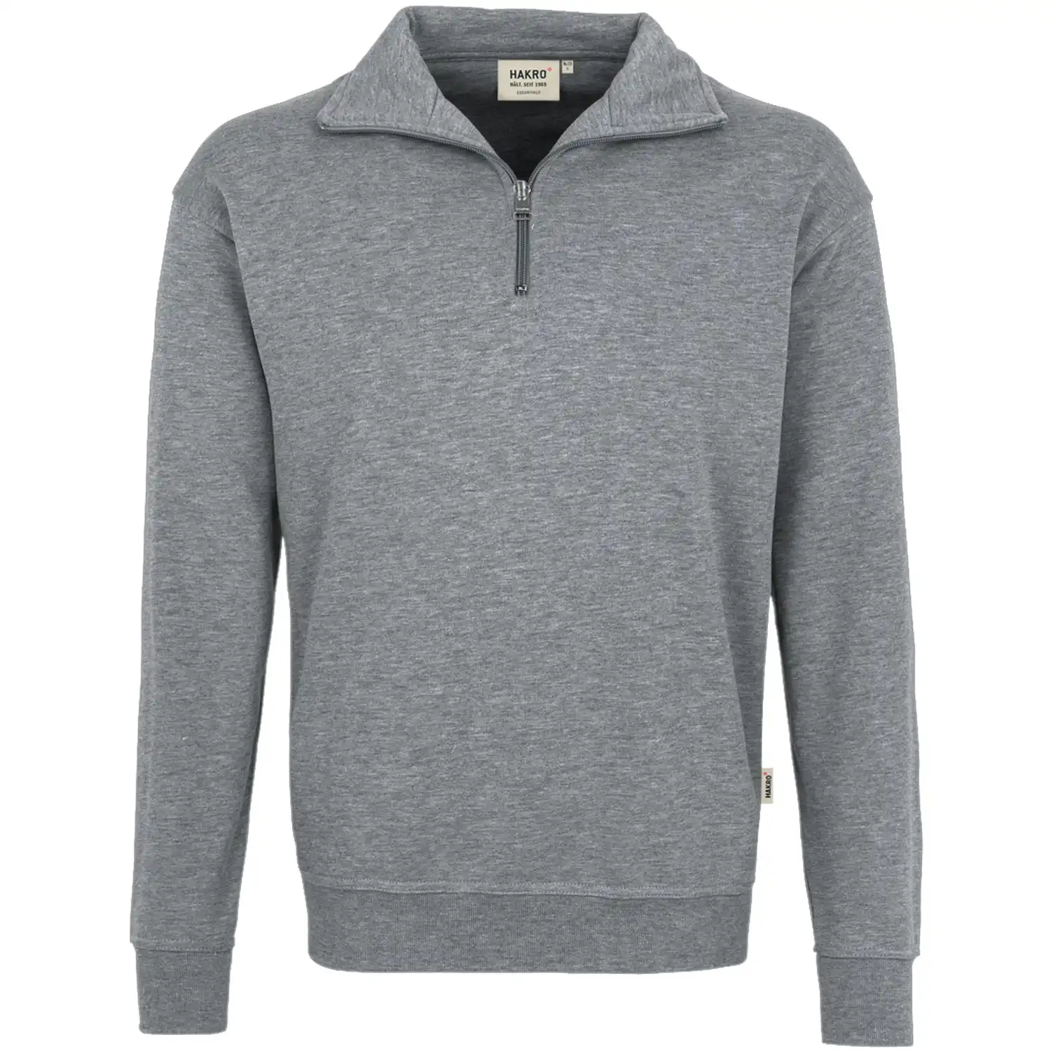 Zip Sweat-Shirt "Premium" 451 in grau-meliert, M - Bild 1