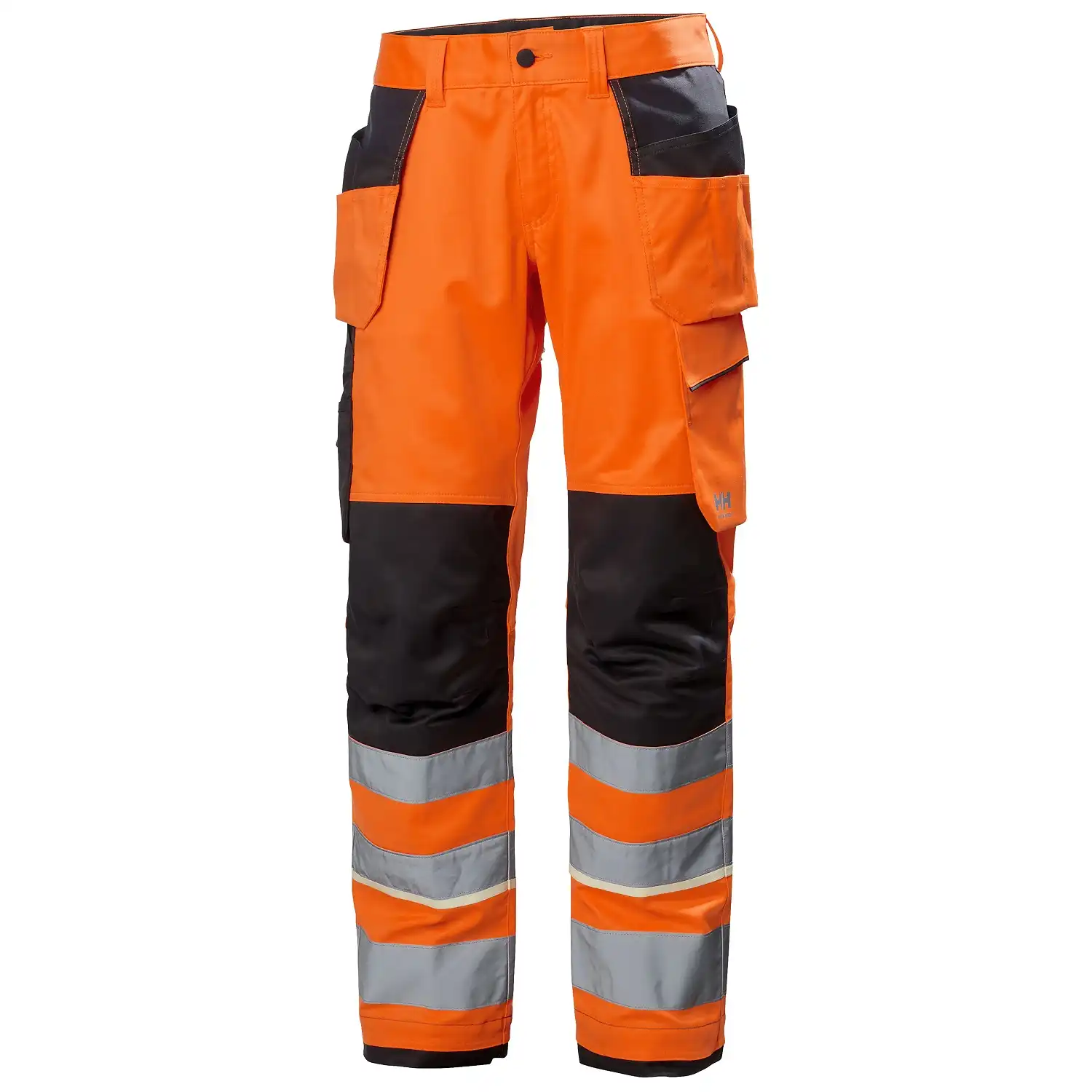 Warnschutz Handwerkerhose Kl. 2 "UC-ME" Nachtleuchtend in orange/schwarz, D92 - Thumbnail 1
