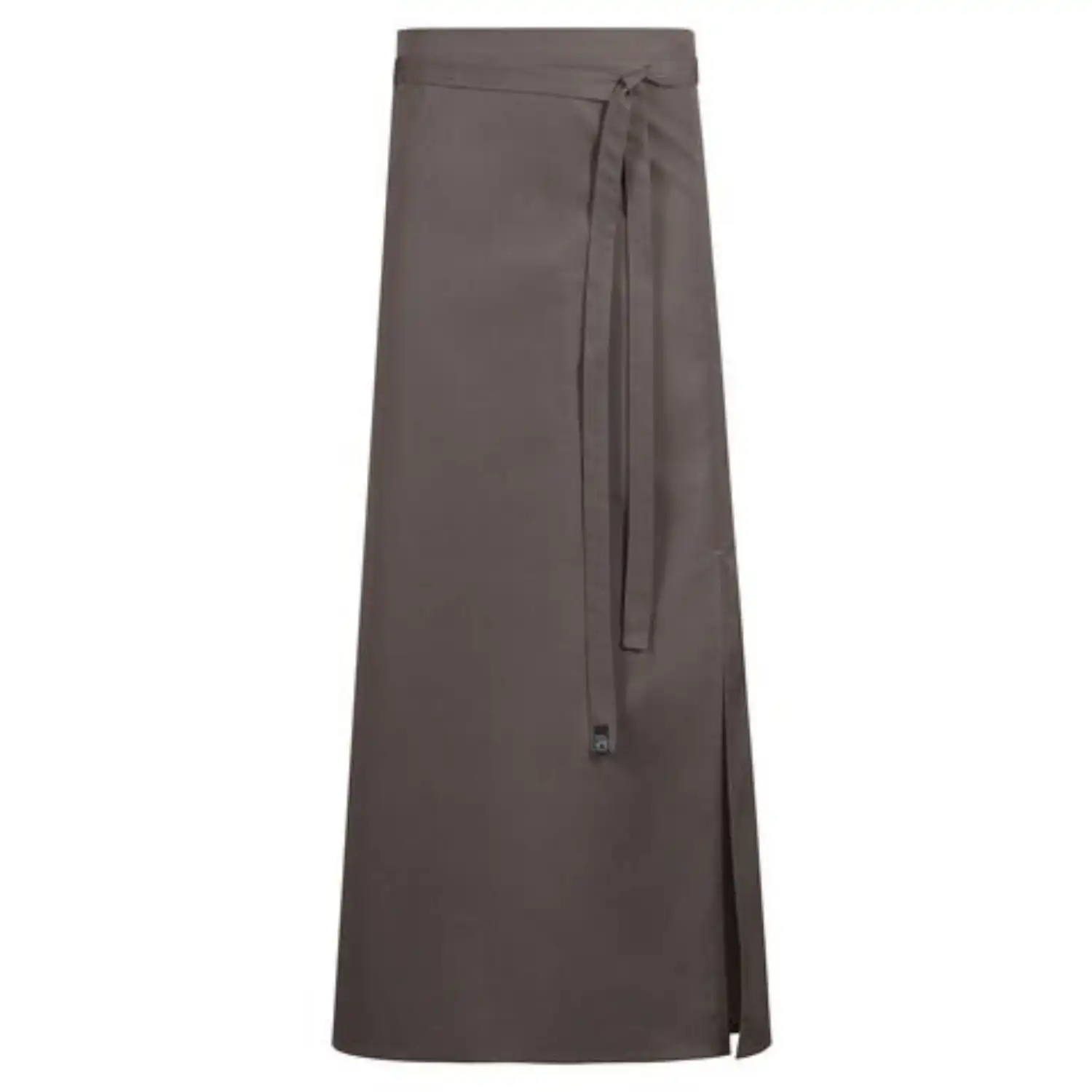 Bistro-Sch&uuml;rze mit Gehschlitz in braun - Thumbnail 1