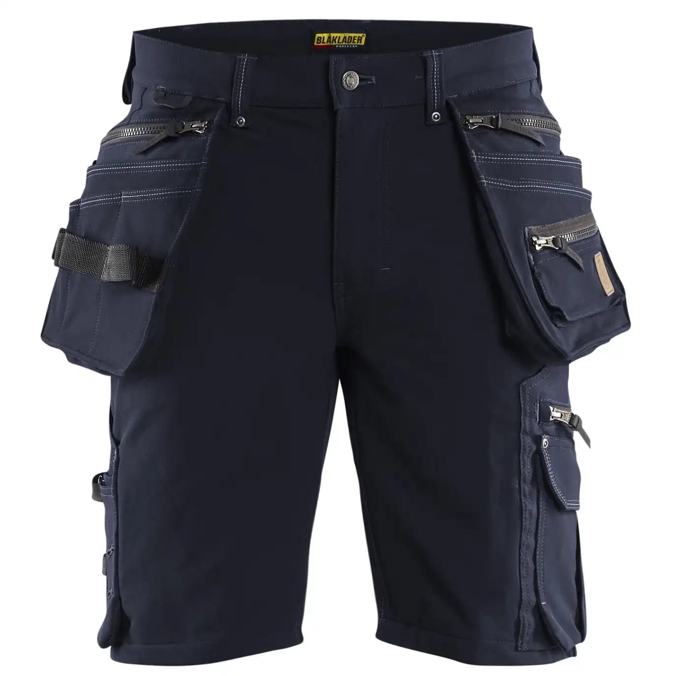 Stretch Handwerker-Shorts "1988" X1900 in Dunkelmarine/Schwarz, C44 - Thumbnail 1