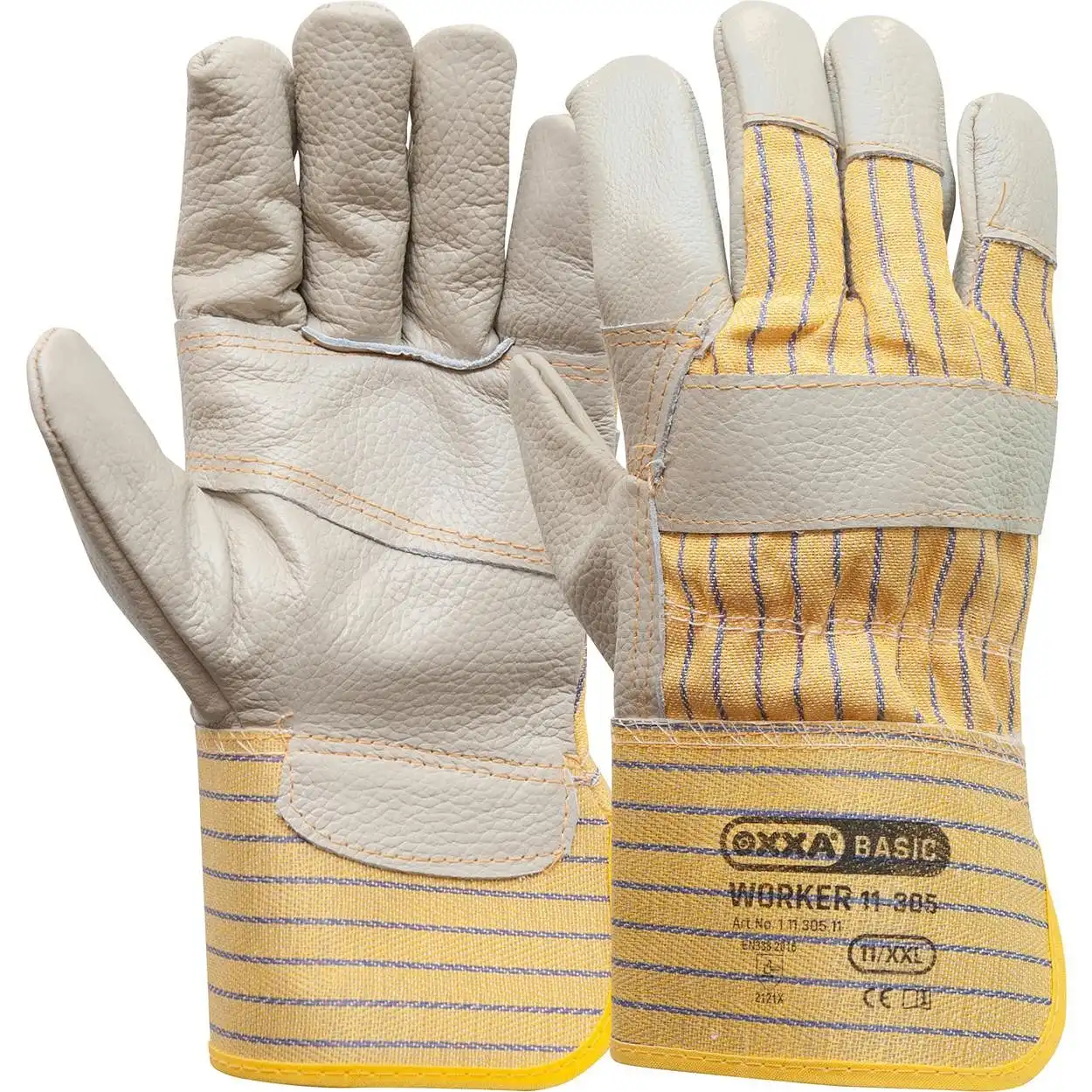 Möbel Rindsleder Handschuhe Worker 11-305 in 11 (XXL) - Bild 1