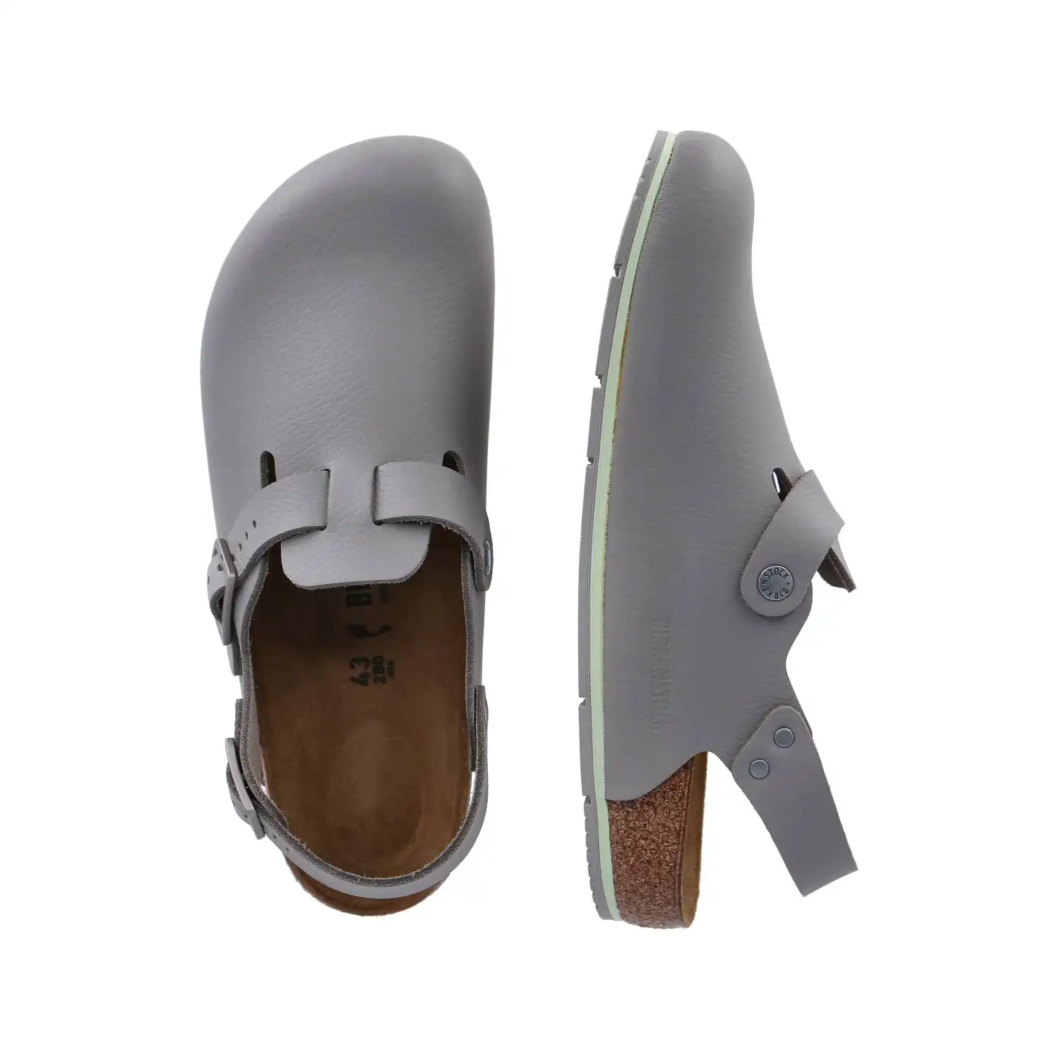 Clogs "Tokio PRO" normal gun metal in 43 - Thumbnail 3